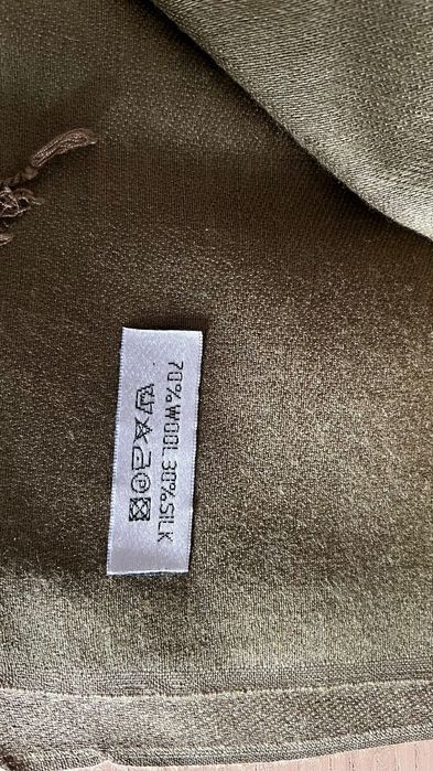 Simple Szal miękki chusta wełna jedwab 70 x 200 cm