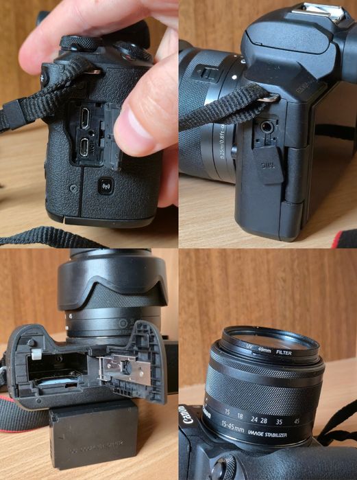 Камера Canon M50 mk II + kit 15-45 IS STM black + комплект + подарунок