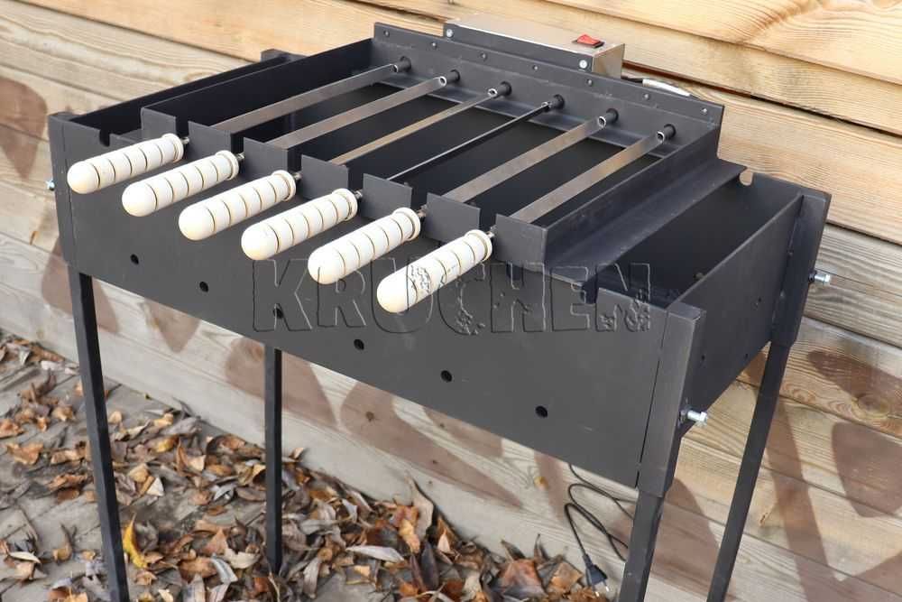 Grill z mechanizmem obrotowy - grill do szaszłyków - Mangal