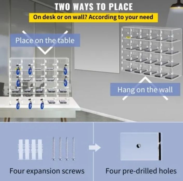 Armário de armazenamento para celular VEVOR, 20 compartimentos