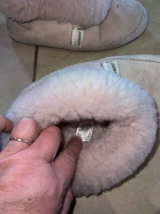Kapcie SHEPHERD EMMY pink kożuch naturalny