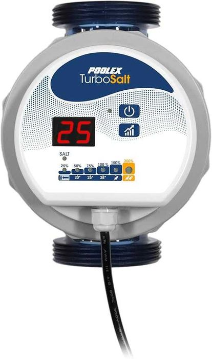 POOLEX Turbo Salt, Kompaktowy System Elektrolizy Basenowej, uzdatnianie wody do 80m3 model 800