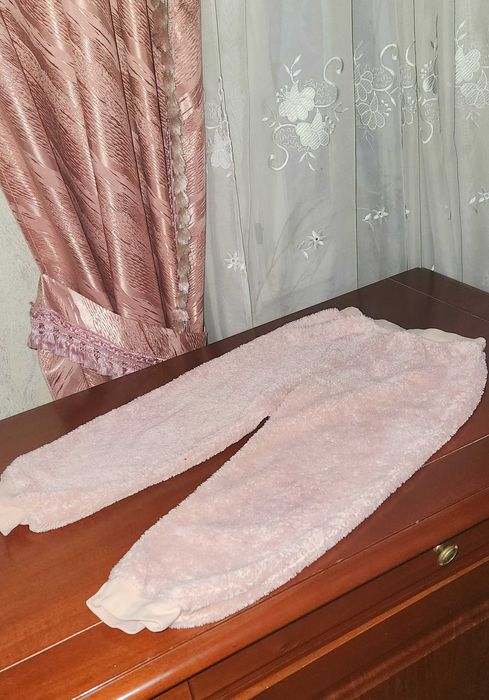 ИТАЛИЯ Теплые детские штаны штанишки для девочки, рост 110 см