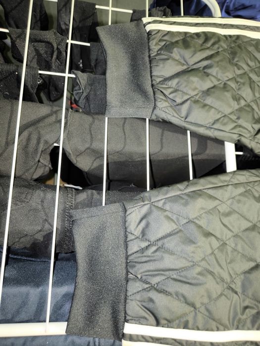 Ocieplane, pikowane spodnie treningowe Adidas