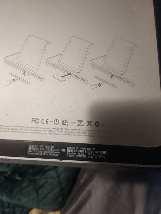 Моноблок iMac 2007  24"  на запчастини або під ремонт