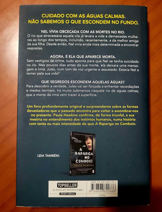 Livro: Escrito na Água, Paula Hawkins