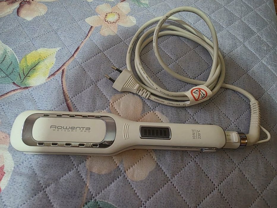 Placa alisadora de cabelo Rowenta wet & dry pro