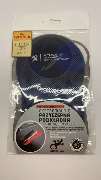 Przyczepna podkładka na deskę rozdzielczą do telefonu czy okularów