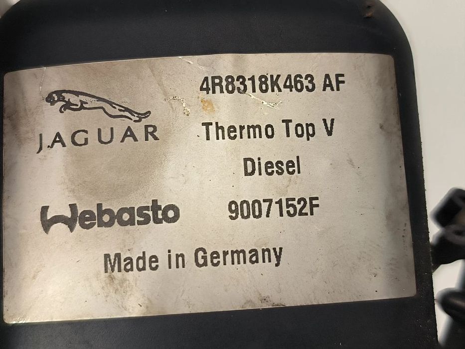 ogrzewanie postojowe webasto 4r8318k463af jaguar, s-type