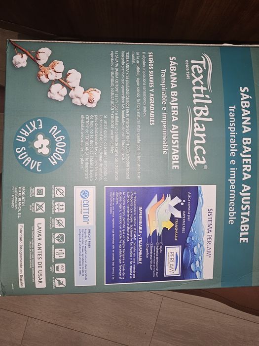 Водонепроницаемый хлопковый наматрасник.Новый