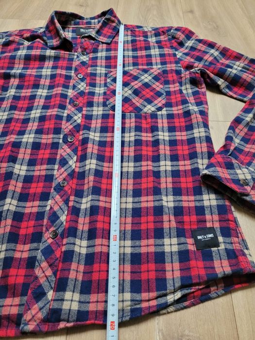 Only & Sons koszula męska Slim Fit idealny stan (r. L lecz wymiary-S)