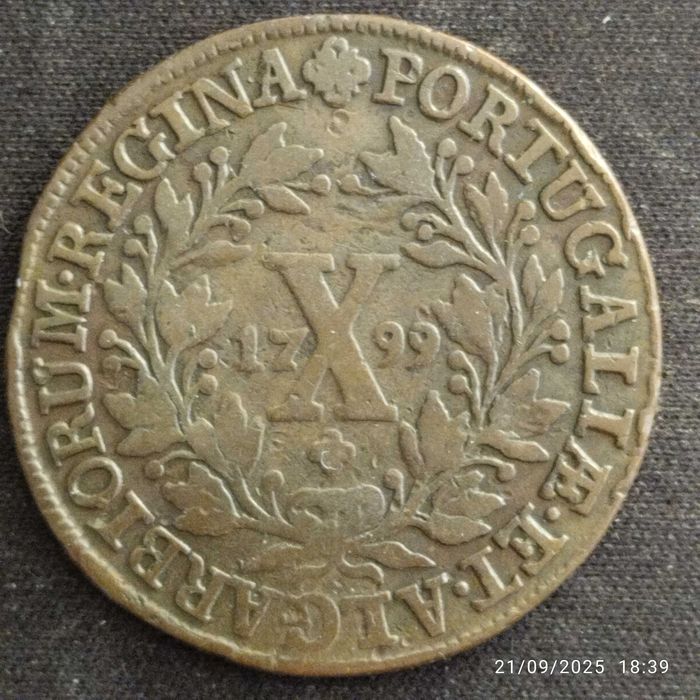6 Moedas de 5 e 10 Reis 1754 a 1901