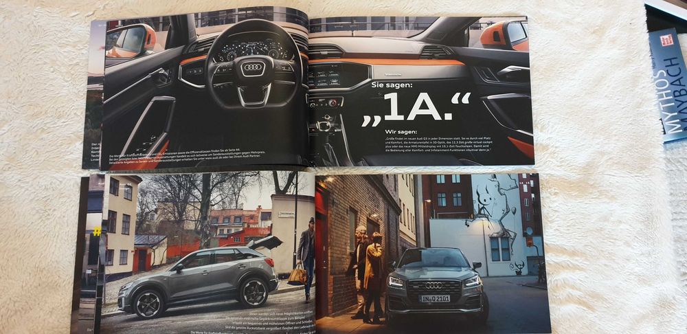 Prospekt Audi Q3 na innej Audi Q7, Audi Q8, Lexus RX 450, Porsche.