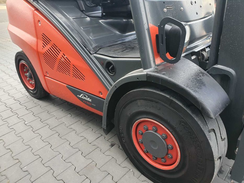 Wózek widłowy Linde H50D-02 wolny skok 2018r Diesel H40 H45 przesuw