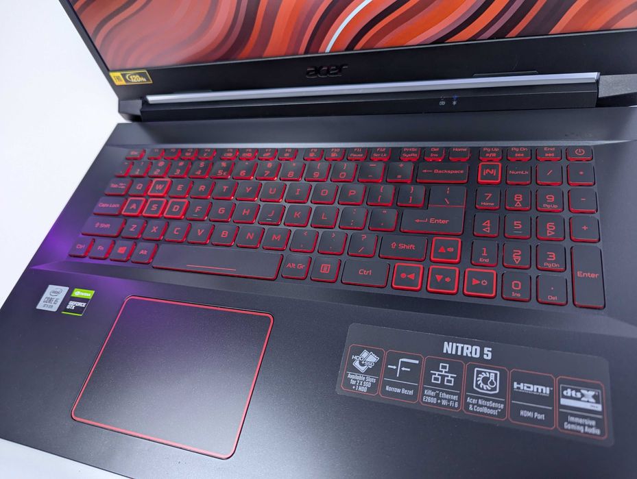 LAPTOP GAMINGOWY Acer Nitro RTX 3060 Intel i7-10750H 144hz 17 cali