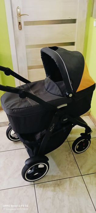 Wózek głęboko-spacerowy z forelikiem samochodowym 3w1