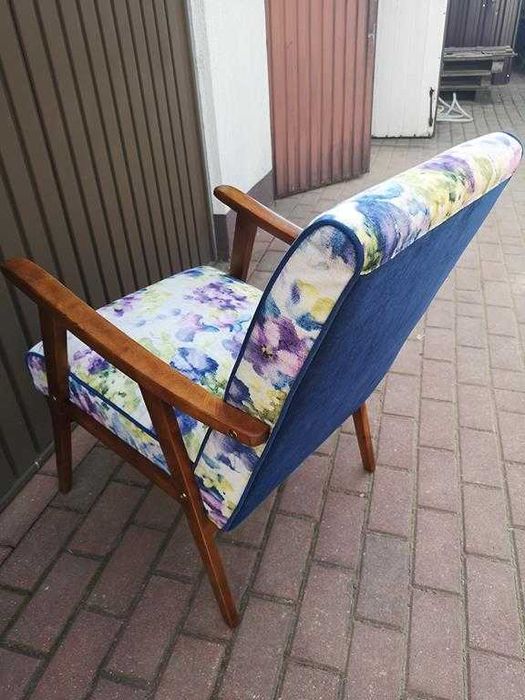 Stary Fotel Klubowy PRL Po Renowacji.