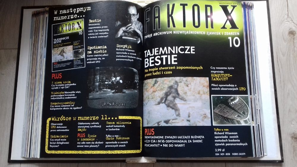 FAKTOR X . ARCHIWUM NIEWYJAŚNIONYCH zjawisk i wydarzeń.16 części