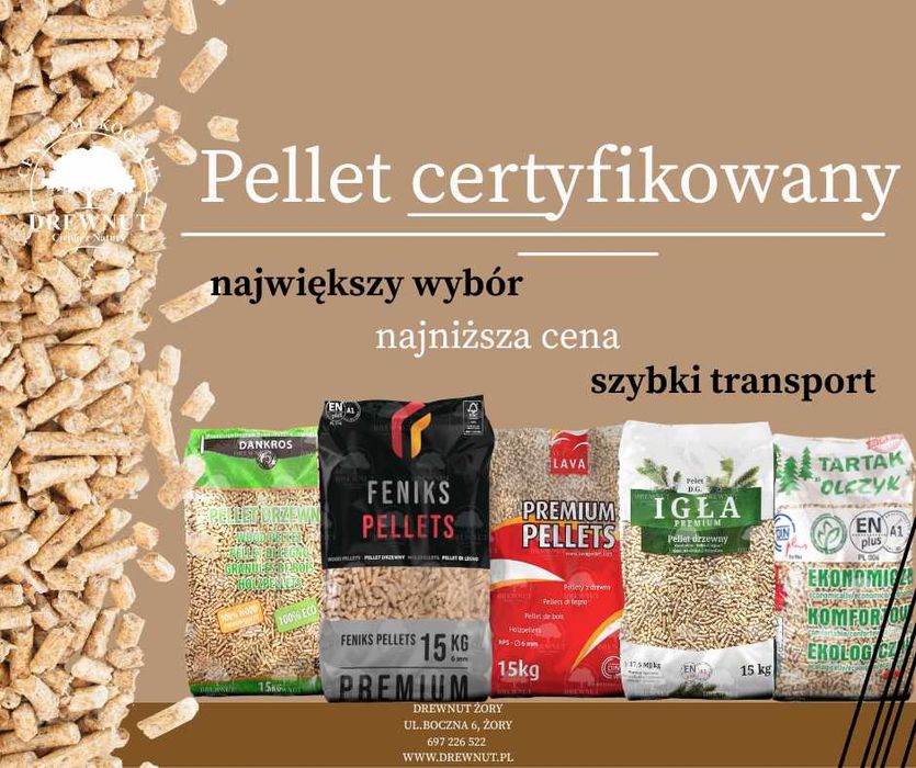 Pellet NAJTAŃSZY 6mm również  pelet Drewnut Olczyk Feniks A1 A2