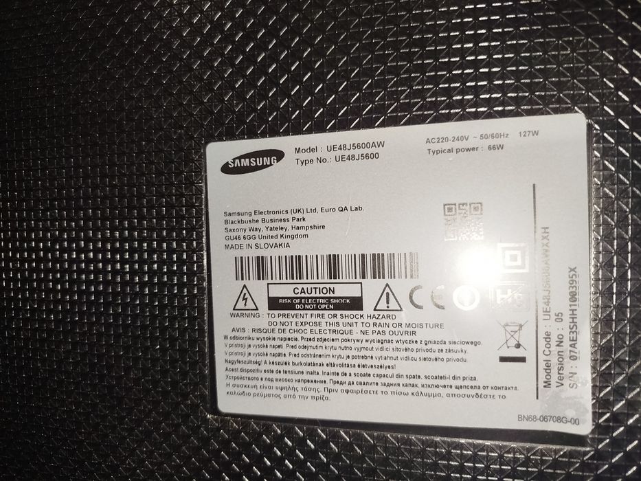 Tv Samsung UE48j5600
Tylko odbiór osobisty.