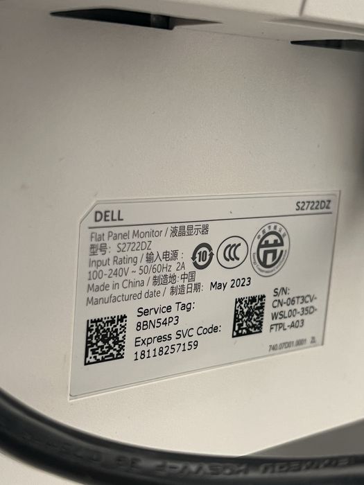 DELL S2722DZ 27” QHD 2560×1440 IPS | 4 ms | USB-C