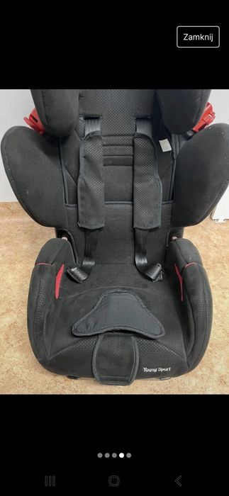 Fotelik samochodowy Recaro Young Sport Black