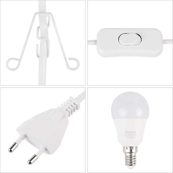 Gwiazda papierowa LED z oświetleniem, świecąca 3D, 75 cm