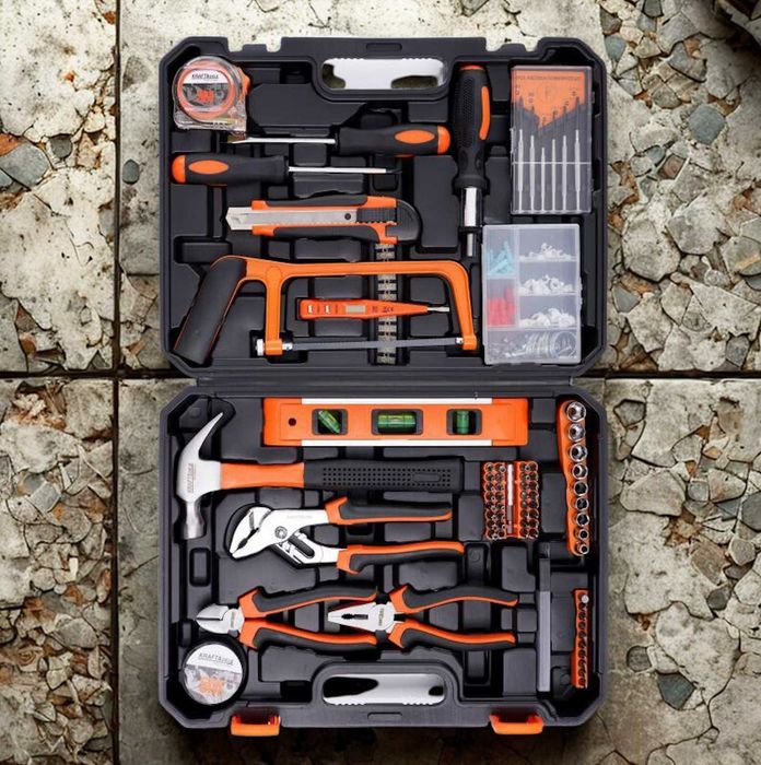 XXL Zestaw Narzędzi Walizka Narzędziowa 180 Elementów Majsterkowanie