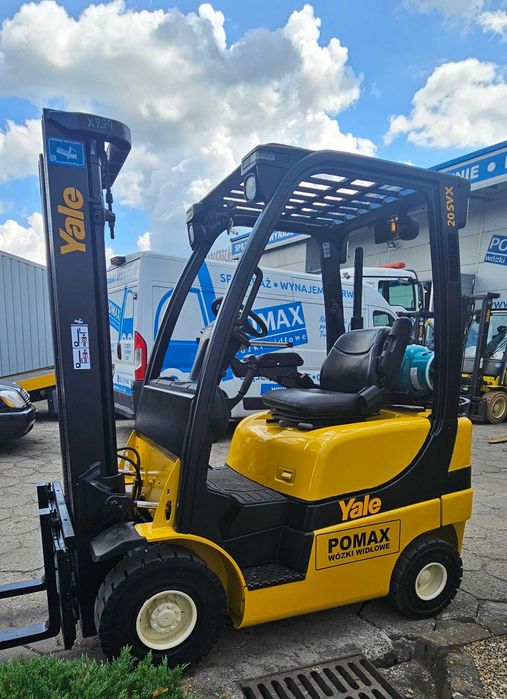 Yale GLP20SVX wózek widłowy LPG 2T triplex 6214h 2010r. UDT POMAX