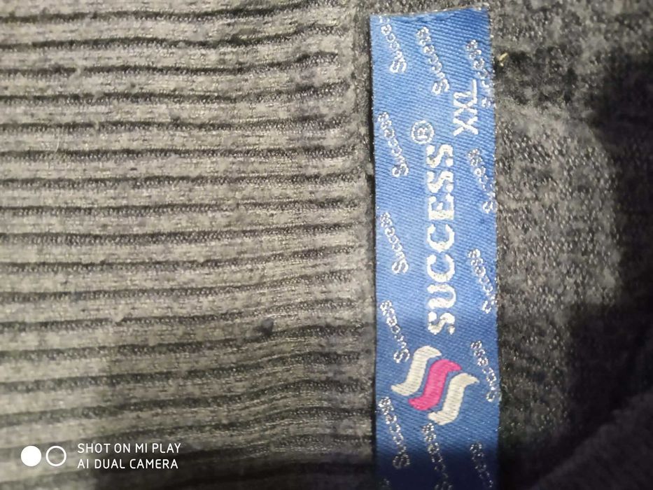 Męski, sweter. zapinany na zamek pod szyją (półgolf) roz XXL