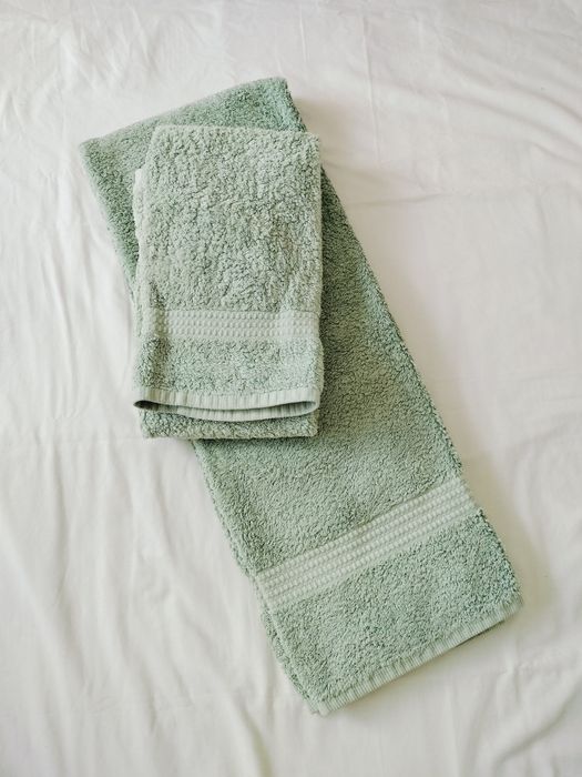 Conjunto 2 toalhas turcas verde-agua