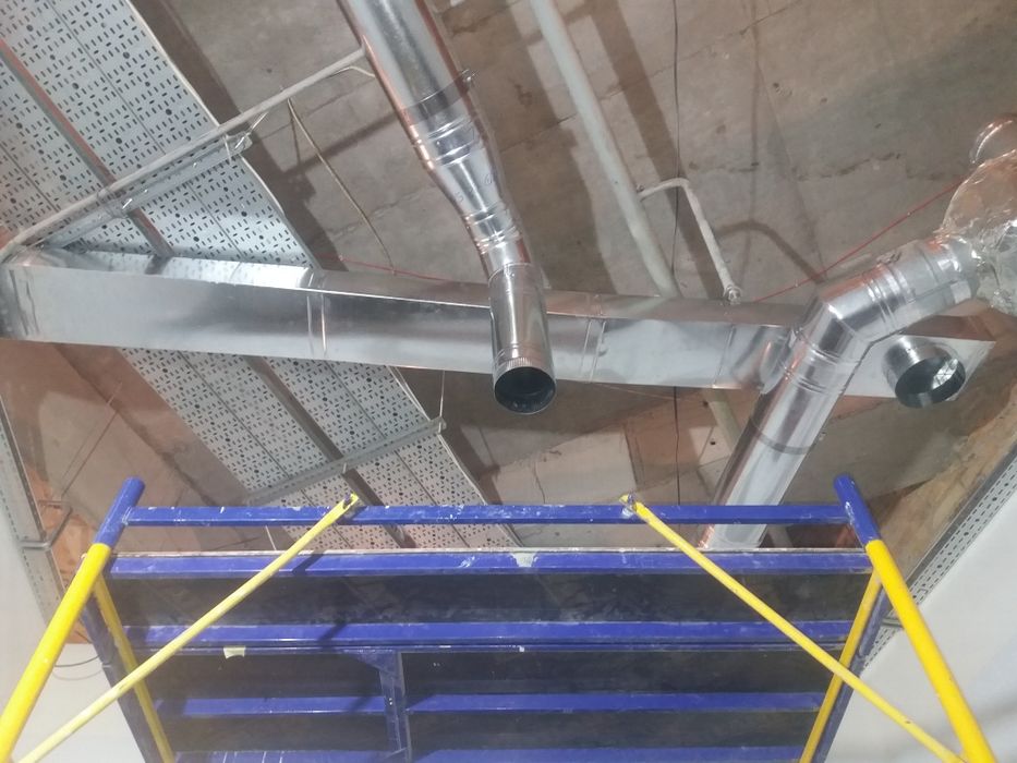 Монтаж, димоход, дымоход, трубы нержавеющие, труби.