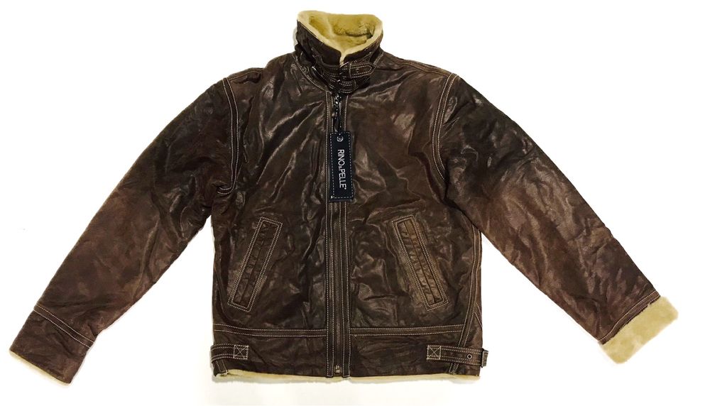 Чоловіча шкіряна куртка Rino&Pelle. Розмір: 46, 50, 52, 54