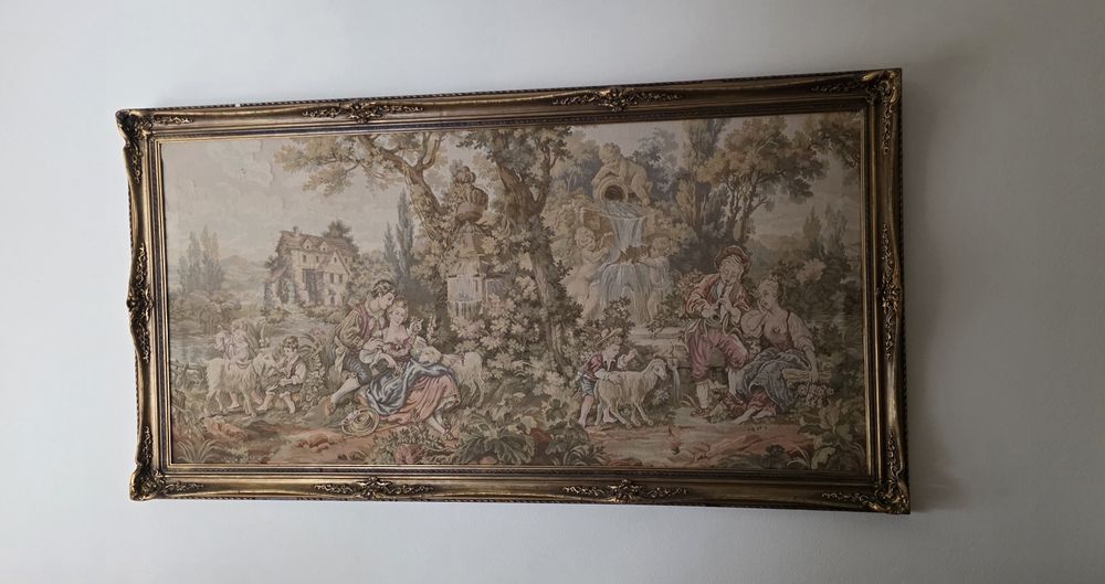 Quadro grande tapeçaria Gobelin