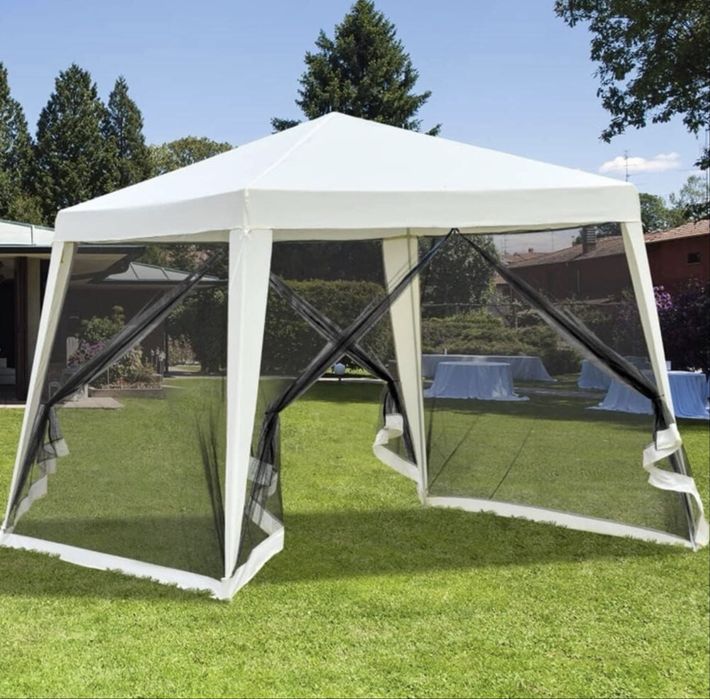 Садовий павільйон 3х3 м з москітною сіткою, шатер, намет, палатка
