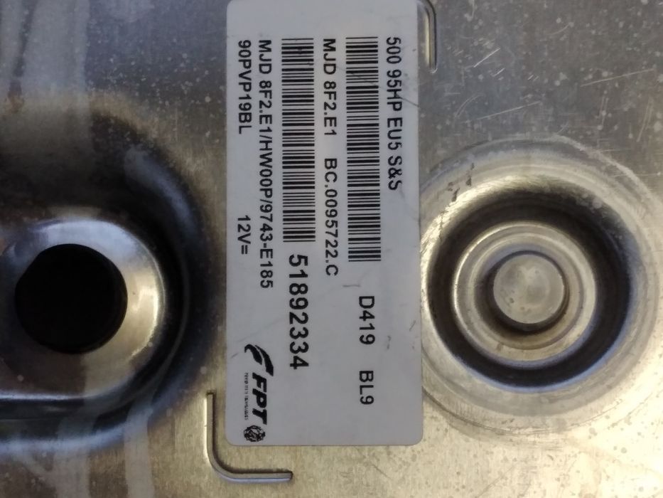 MJD 8F2.E1 Centralina do Motor Fiat 500 1.3 JTD Ano 2014