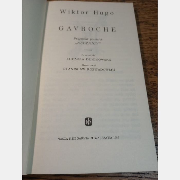 Gavroche. Wiktor Hugo.