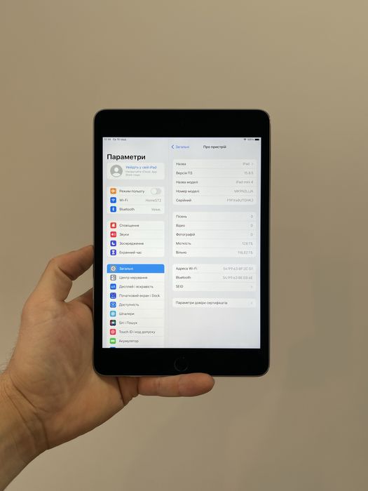 iPad mini 4 128 GB 100% акум ІДЕАЛ айпад міні 4 128 гб планшет Apple