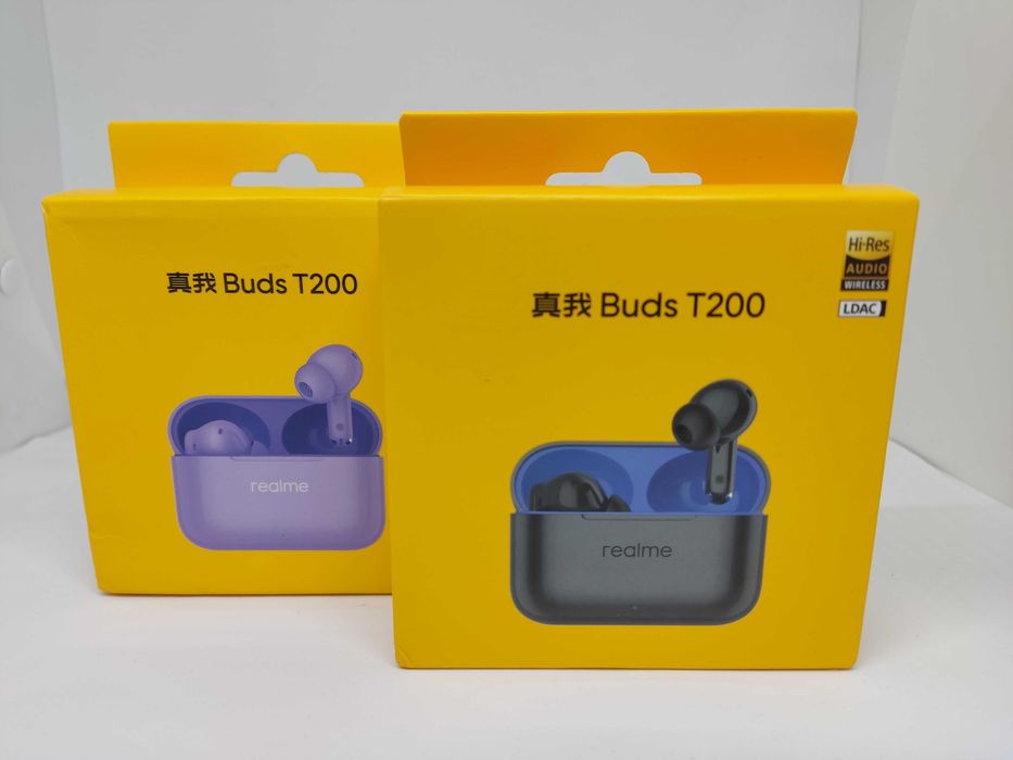 Навушники бездротові Realme Buds T200 Нові Запаковані Bluetooth LDAC.