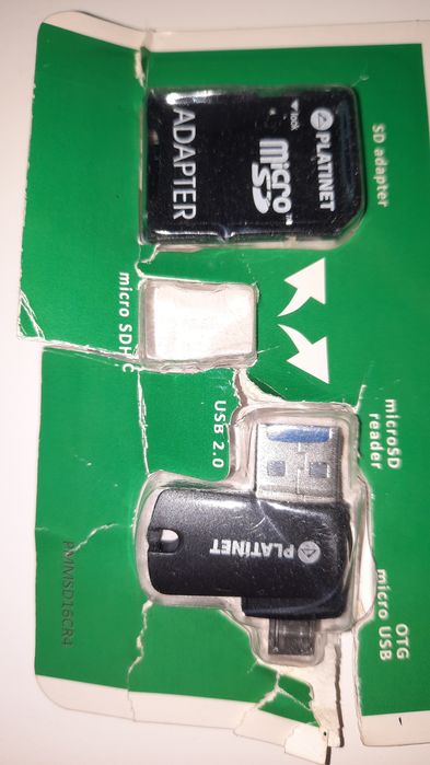 Adapter microSDHC microSDreader OTG micro USB
