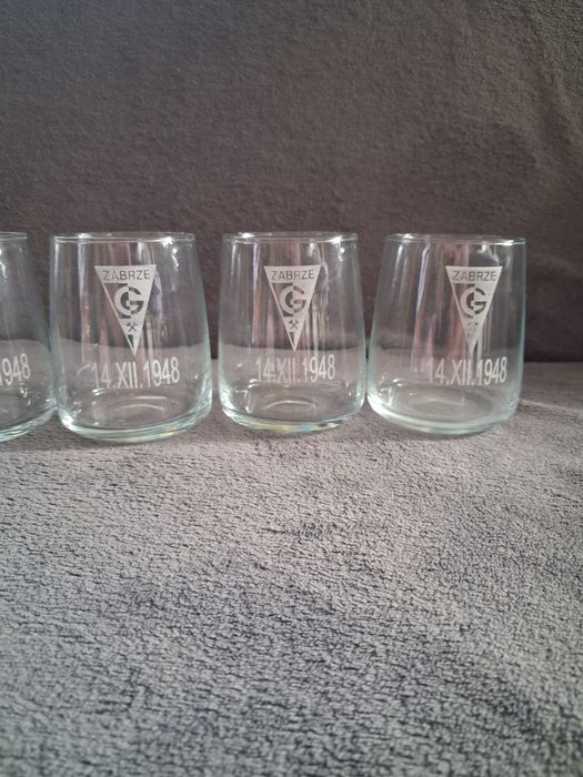 4 Szklanki 340 ml z grawerem Górnika Zabrze