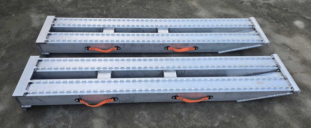 Najazdy aluminiowe PROFESSIONAL 4000x380x120mm mocowanie dolne 7 ton