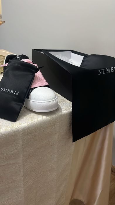 Sapatilhas numerís atelier pink denim