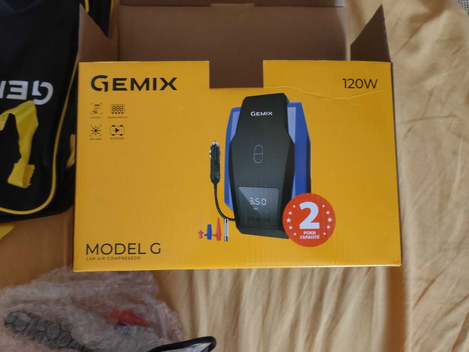 Автомобільний компресор Gemix 120 Вт, новий