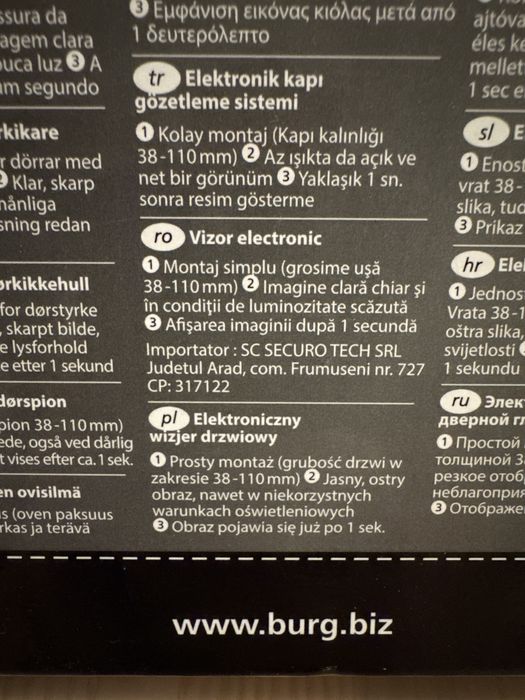 Wizjer elektroniczny judasz z wyswietlaczem