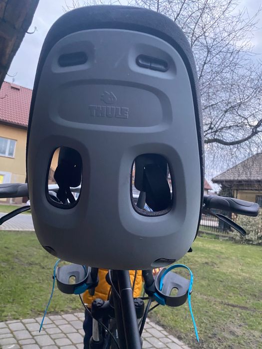 Fotelik rowerowy Thule yeep + szyba