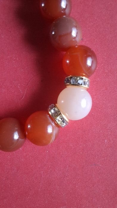 Bransoletka z agatu czerwonego