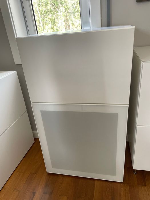 Módulo de 2 Estante Ikea BESTÅ c/porta branca, 60x42x64 + 60x22x38 cm