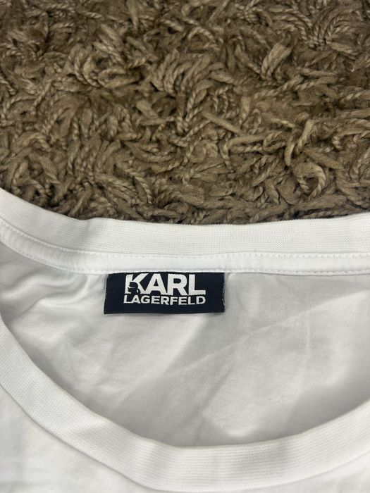 Оригінальна футболка Karl Lagerfeld Ikonik Monogram White