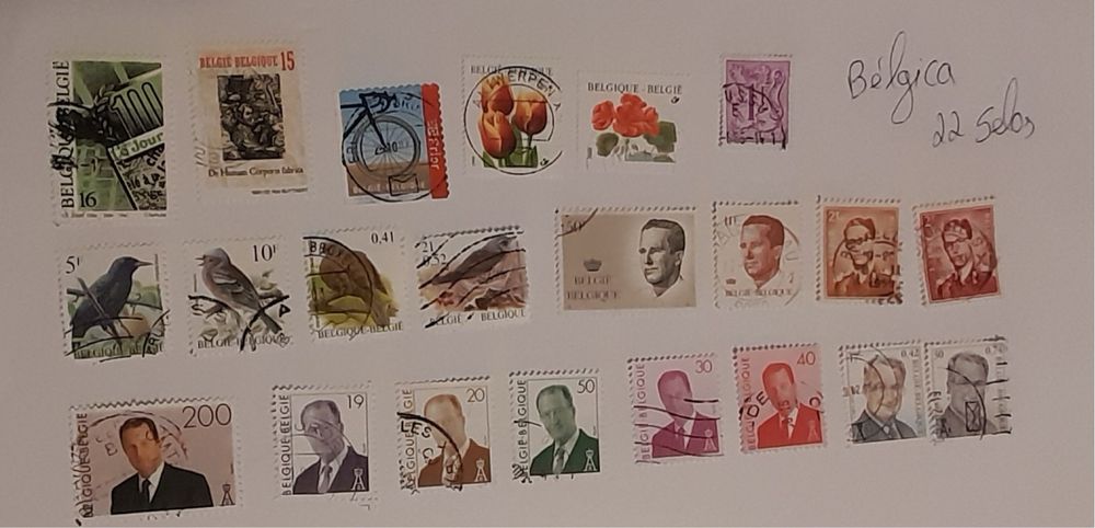 Lote 172 Selos Usados – Europa – 6 Países